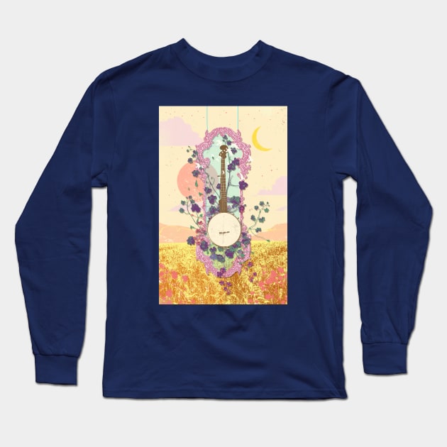 PRETTY BANJO Long Sleeve T-Shirt by Showdeer